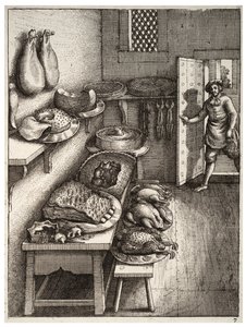 Town and Country Mouse by Wenceslaus Hollar